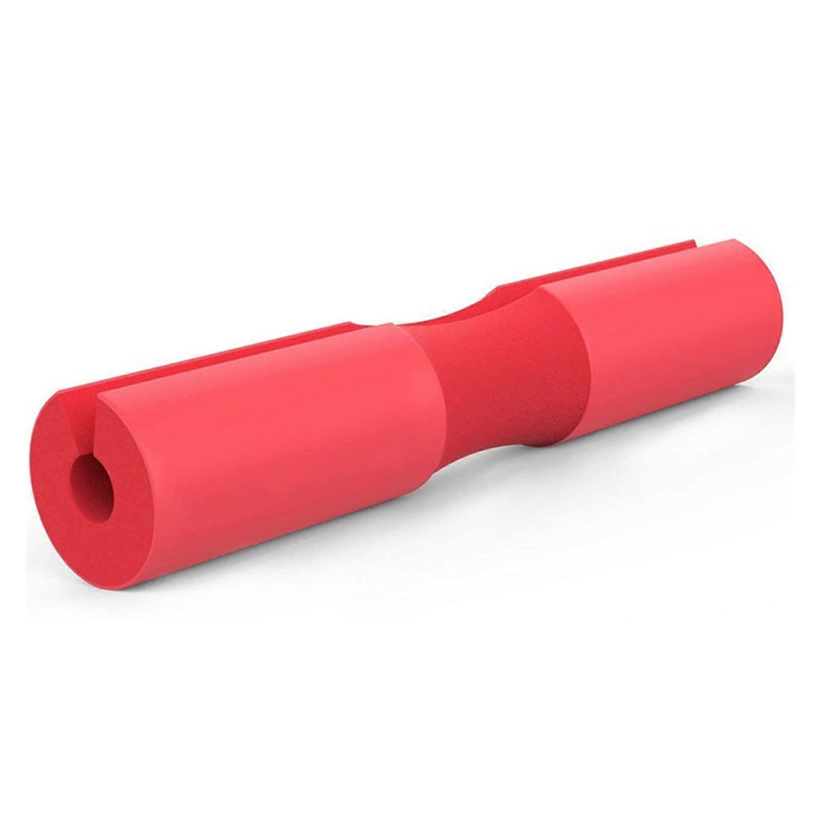 Barbell Pad Foam Dumbbell Shoulder Protection Squat Pad for Neck Enhancer Shoulders Fitness Weight Lifting Handle Squats Safety Support 64 red