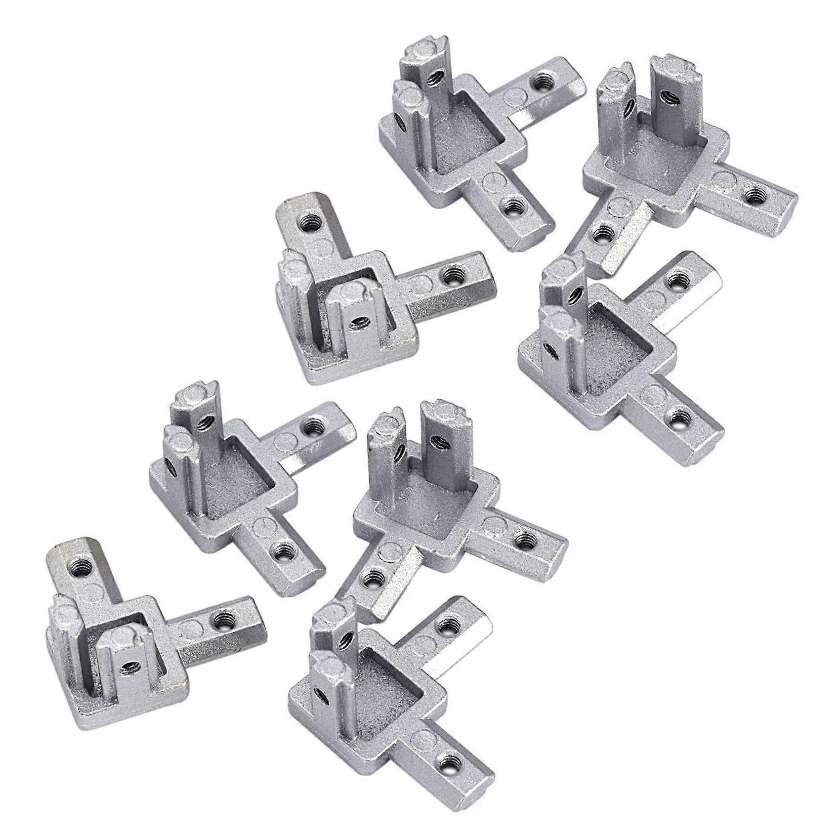 Angle Connector For 3-Way Ends Connector For T-Profile Nut Pack Of 8
