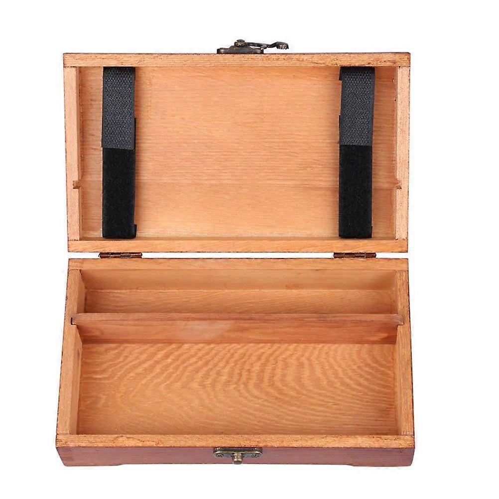 1pc Kiefer Holz Bleistifte Aufbewahrungsboxen Schreibwaren Boxen Längliche Bleistift Holding Boxen