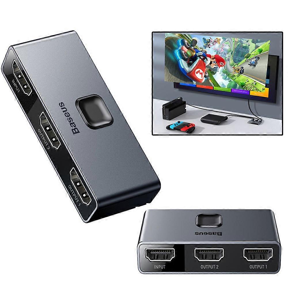 BASEUS Matrix Two-way Switcher 2 In 1 Out or 1 In 2 Out 4K Splitter