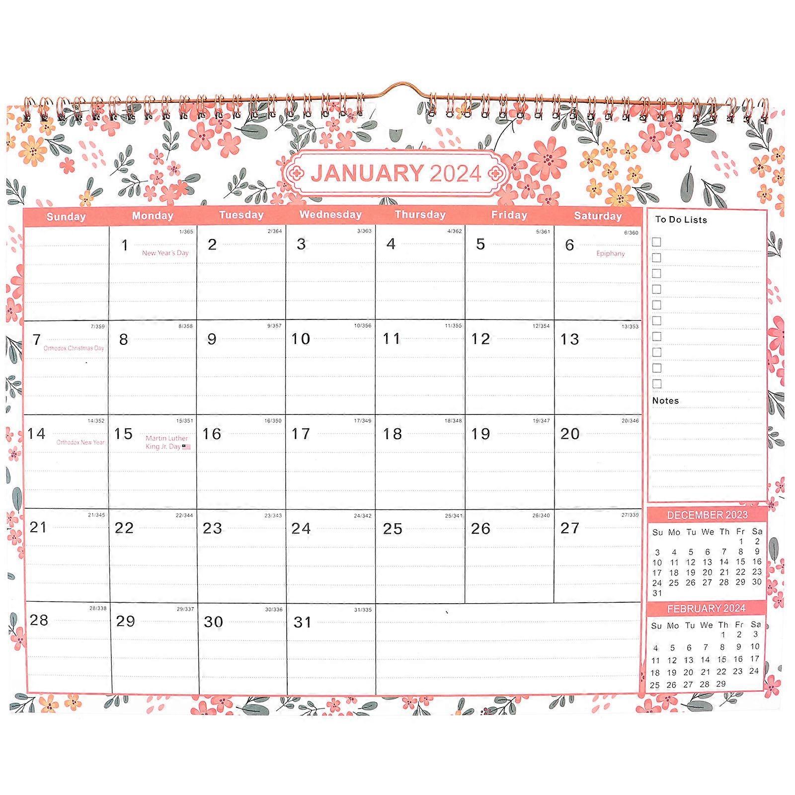 Countdown Calendar Flipping Calendar Classroom Use Schedule Planning Orange 37.50X30.50X0.50CM 1Set
