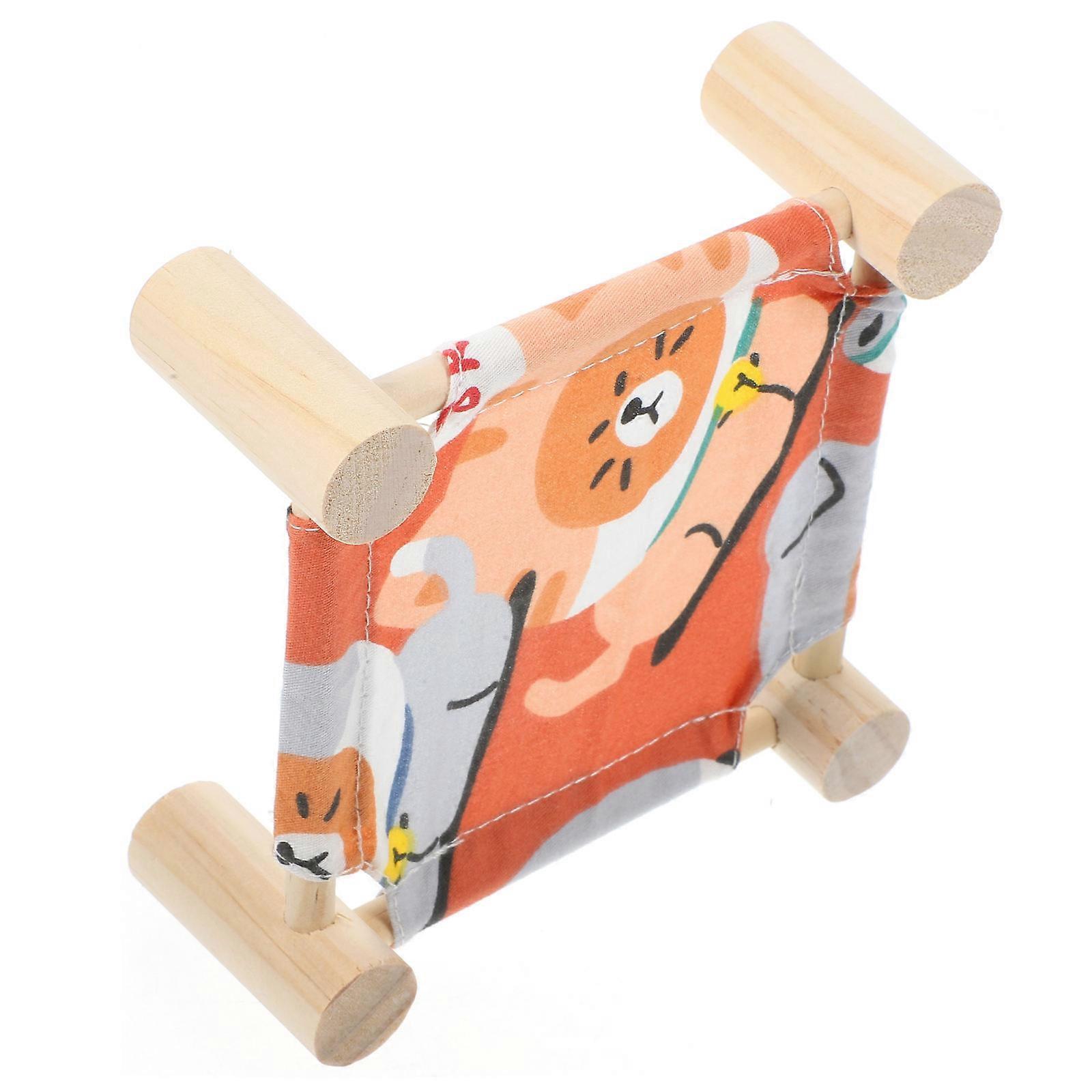 Hamster Sleeping Nest Hamster Bed Detachable Rabbit Hammock Hideout Space Cartoon Style Assorted Color 12.90X12.90X5.00CM 1Set