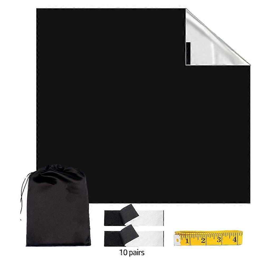 Blackout Shades Portable Window Blackout Curtains Temporary Blinds for Bedroom