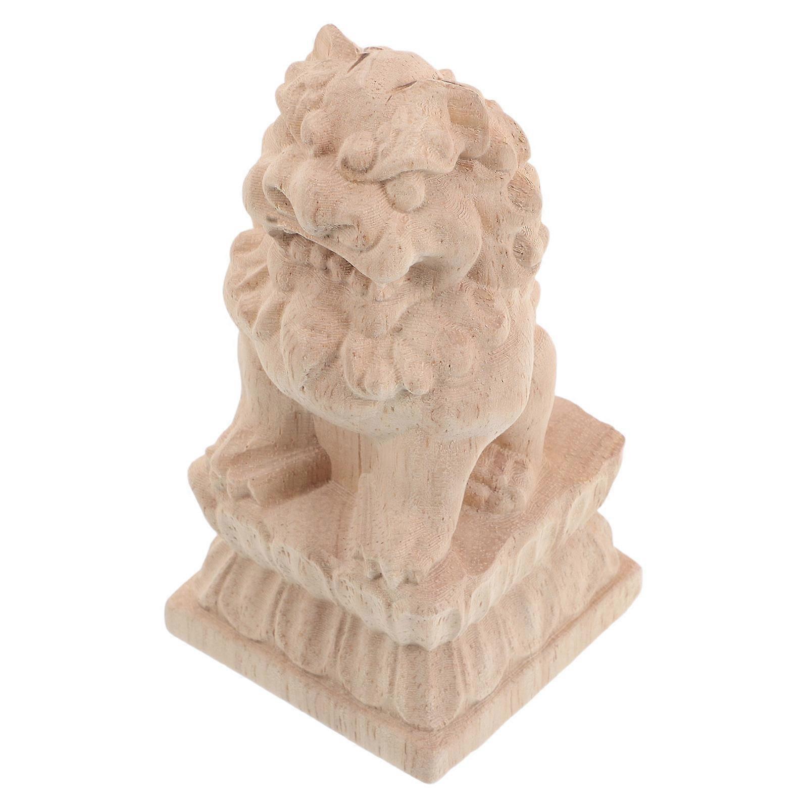 Garden Bridge Mini Garden Arch Bridge Lion Shape Column Caps for Scenic Spots and Courtyards 1Set