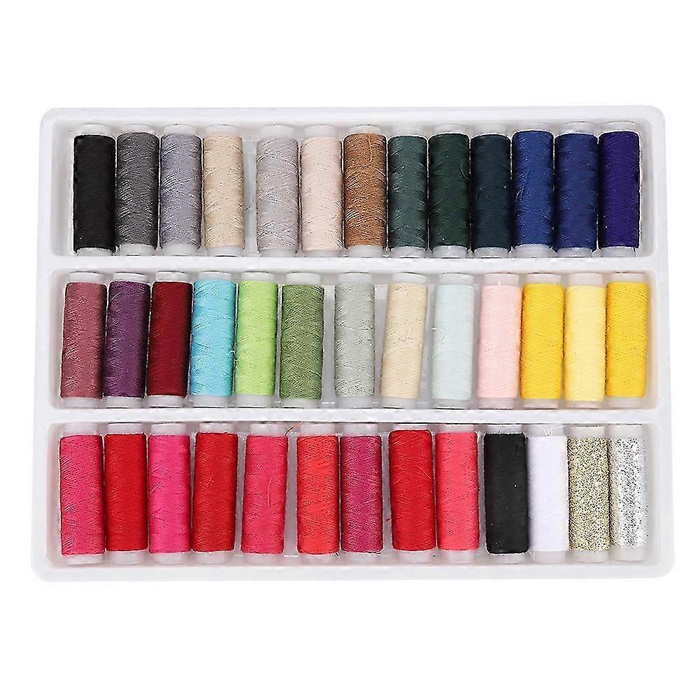 Colored sewing thread set for embroidery sewing machine accessories suitable for various brands