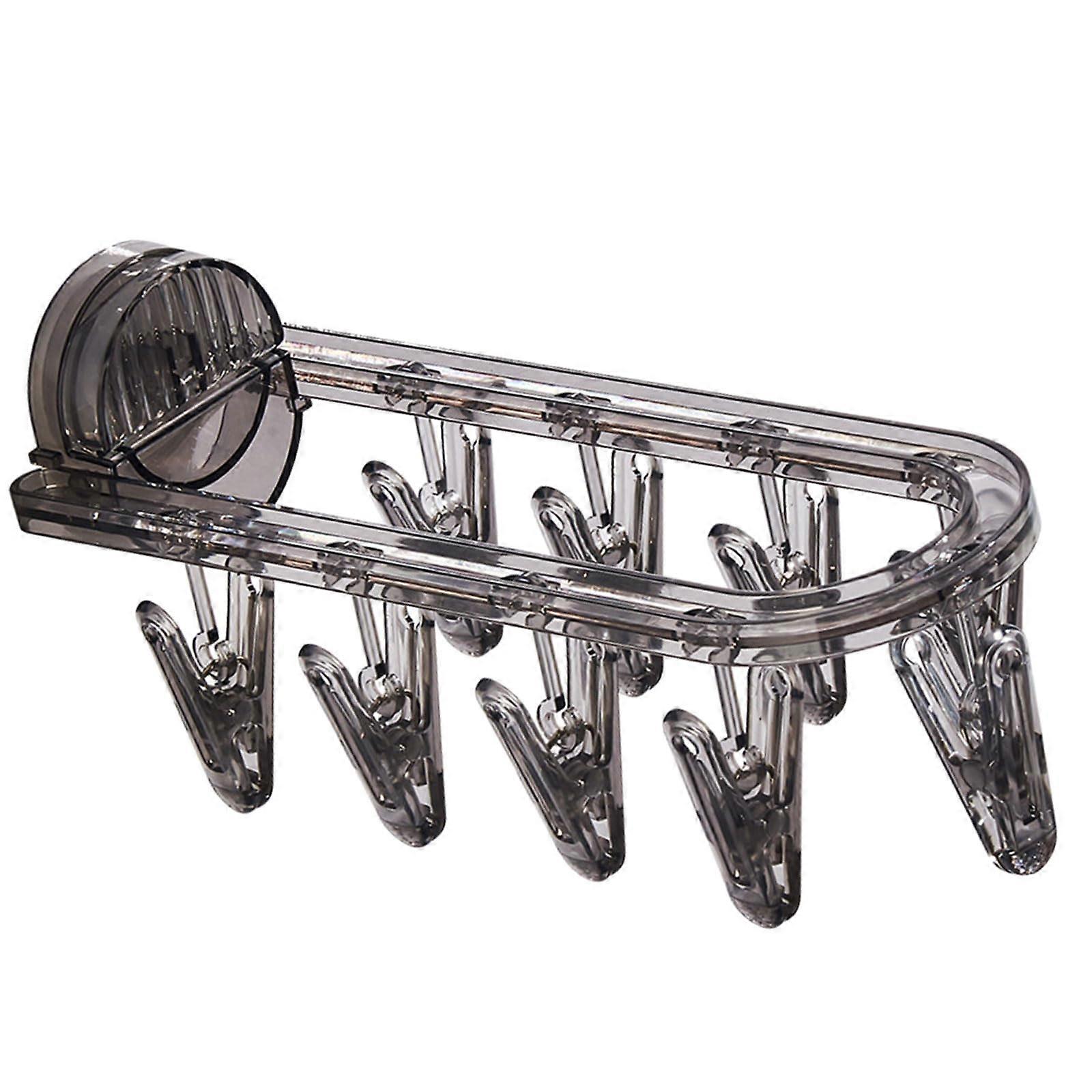 Practical Suction Cup Clothing Hangers Strong Adhesion Protects Walls from Damage Gray