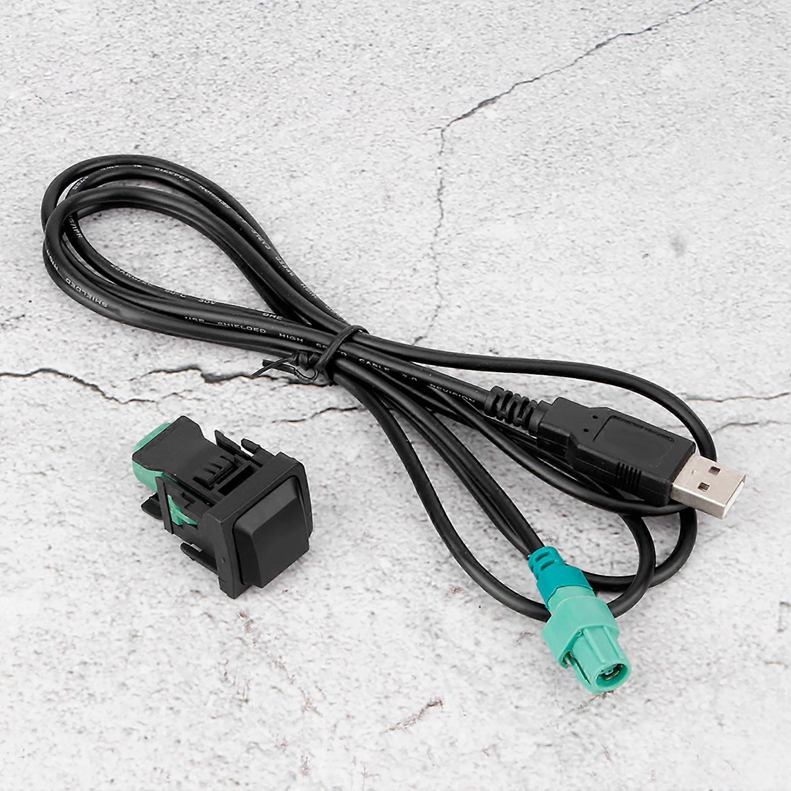 56.7in Auto o USB Cable Adapter CD Player System Connector Jack