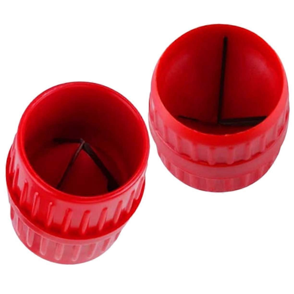 Copper Deburring Tool Set, 2-Piece Durable PVC Reamer for Metal, Indoor & Outdoor Use, Sanitary Deburring Tool