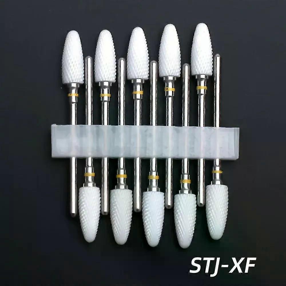 الأمن 10 قطع السيراميك مسمار الثقب مجموعة ، مانيكير كهربائي وباديكير طحن القاطع ، لآلة تلميع الأظافر