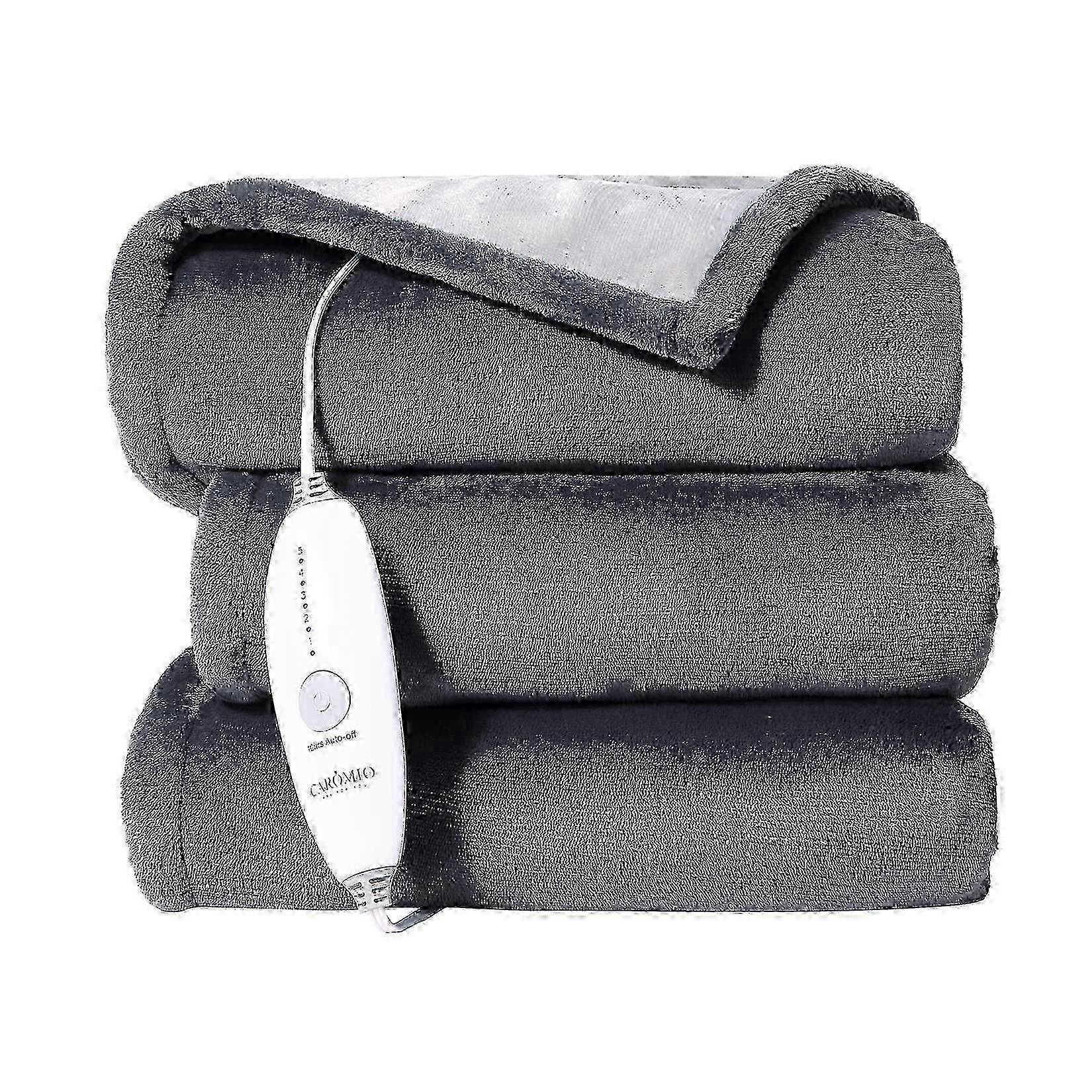 Heated Throw Blanket, Machine Washable Electric Blanket with 5 Heat Settings & 10 Hours Auto Off, Extremely Soft and Comfortable