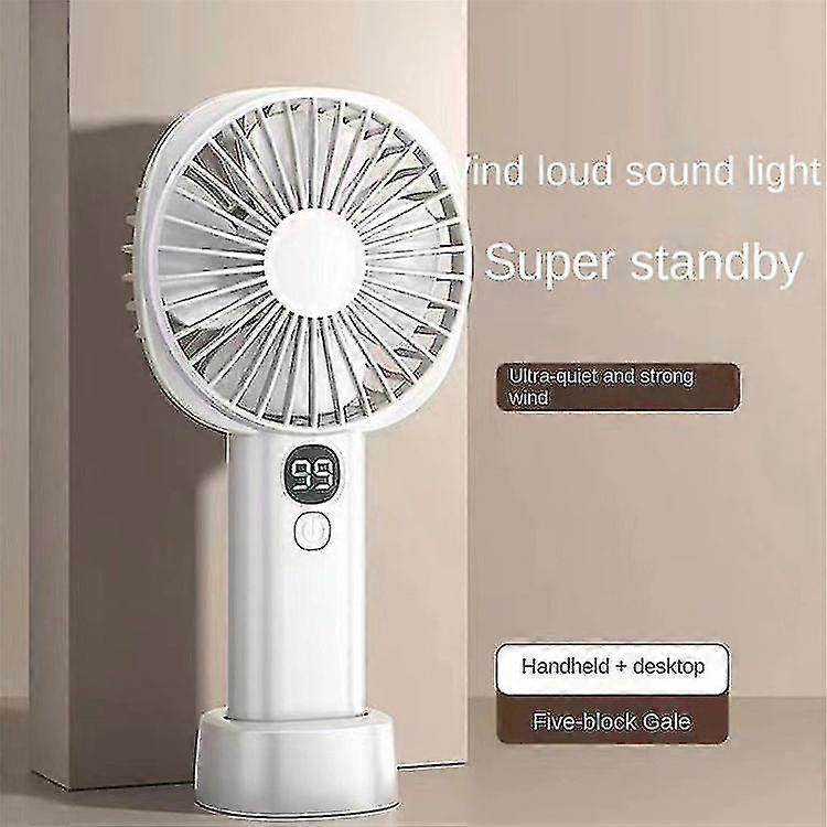Portable Handheld Fan, Battery Operated Rechargeable Personal Fan, Long Working Hours for Outdoor Use, Summer Gift for All