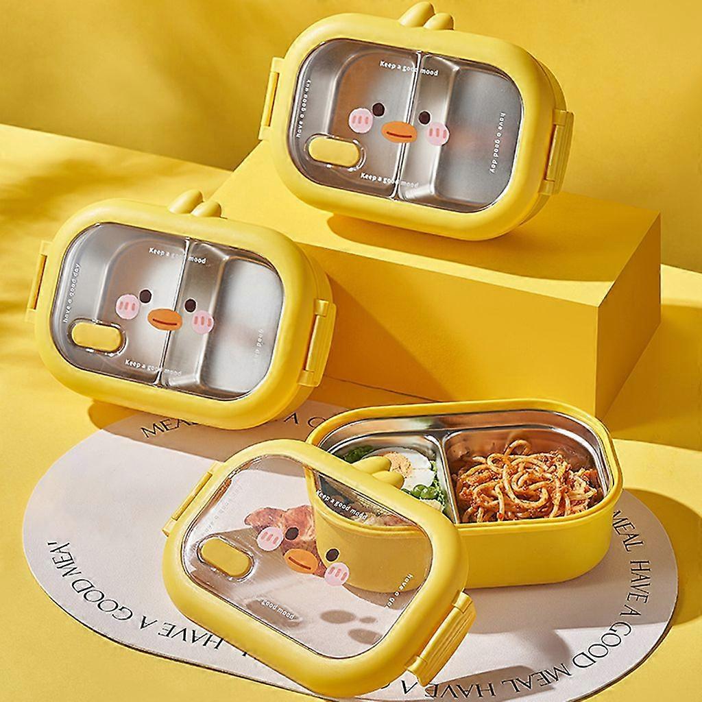 Stainless Steel Insulated Bento Box, Little Yellow Duck.