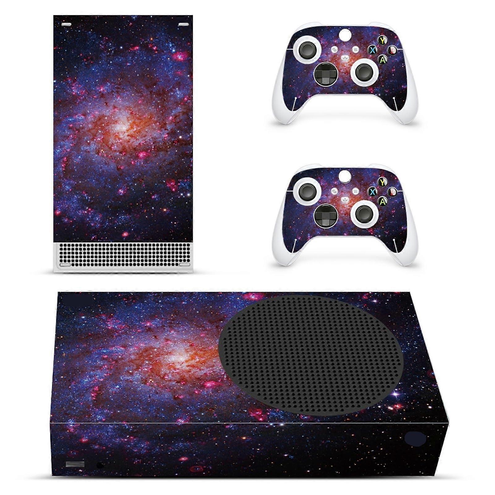 Vinyl Sticker Skin for Xbox Series S Console and Two Wireless Controllers, Bubble-Free, Custom Design, Easy Application