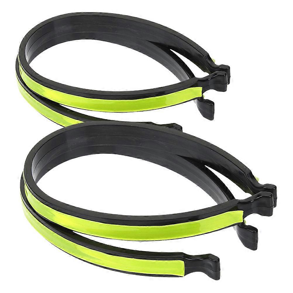Warning Reflective Clips Adjustable Size For Cyclists 4Pcs