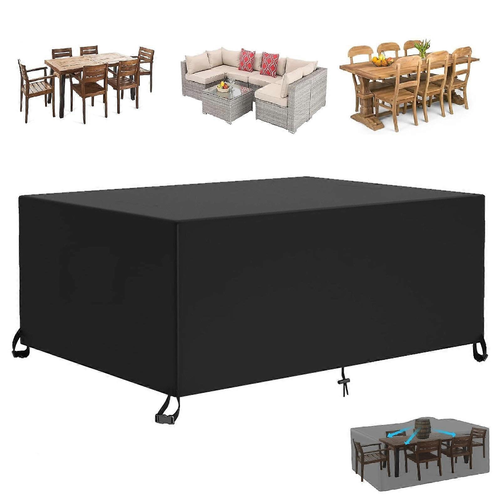 Waterproof Garden Furniture Cover Set – Rattan Protection for Outdoor Tables and Chairs 45 x 40 x 45 cm – Durable Bistro Sofa Shield