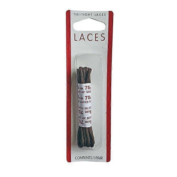 Fine Round Shoe Lace 75cm Brown