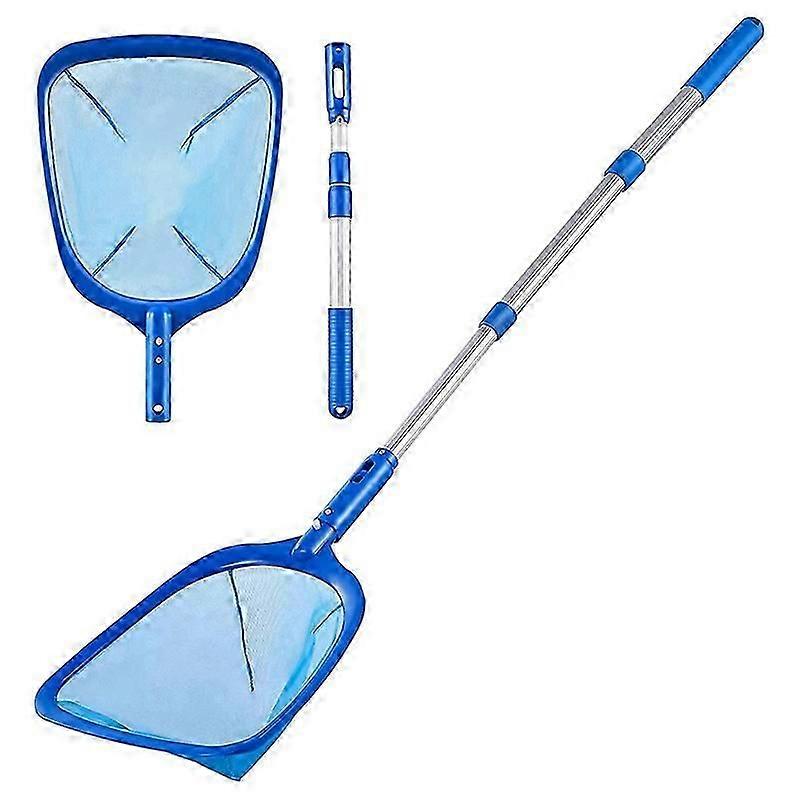 Pool Skimmer Pool Net with 3 Section Pole,Pool Skimmer Net with Fine Mesh Net,Telescopic Pole