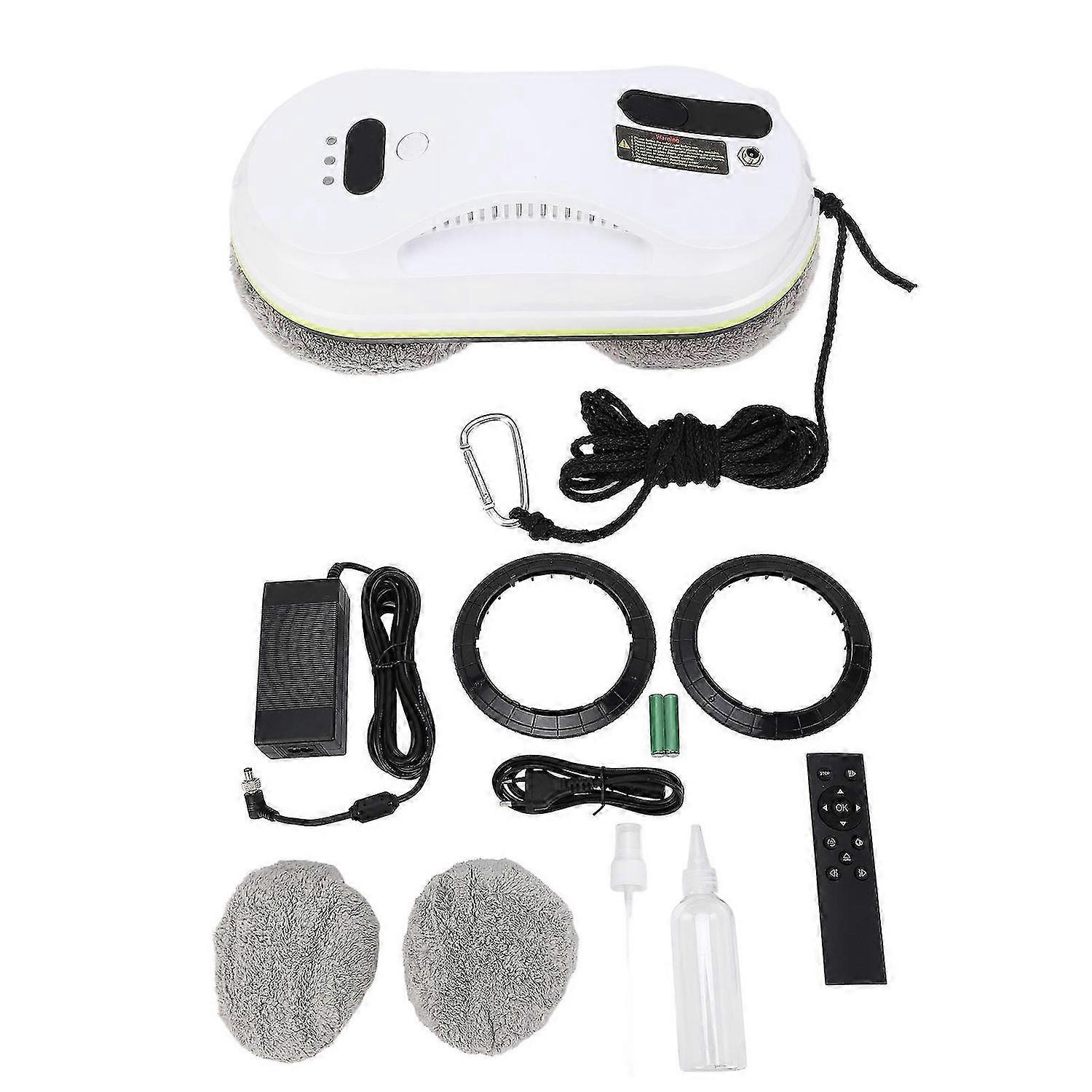 Robotvinduespudser fuldautomatisk multifunktionel vandspray vinduespudserrobot til indendørs EU-stik