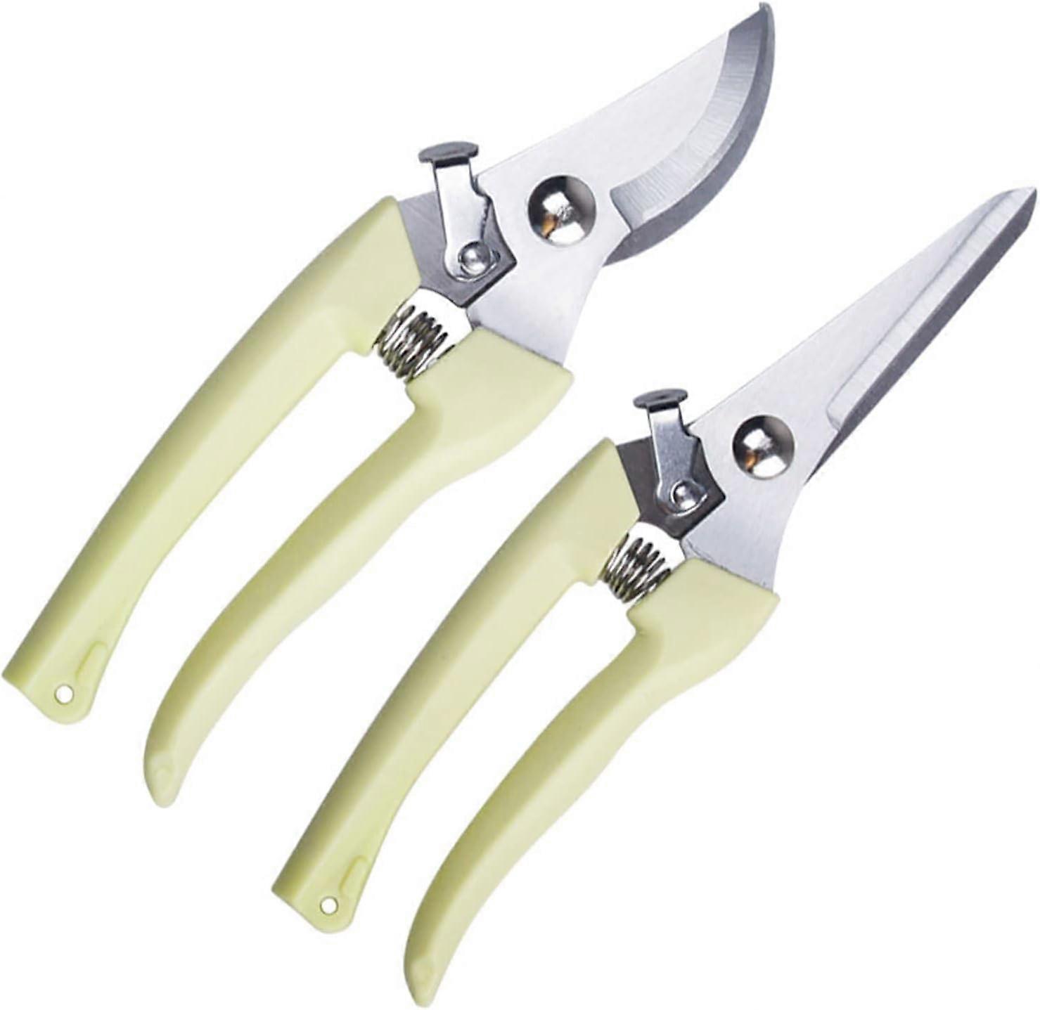 2-piece multi-purpose gardening shears for trimming flowers