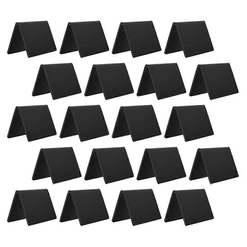 Mini Black Board Signs Desktop Message Blackboards Acrylic For Shop Use Writing Messages Square 20Pcs