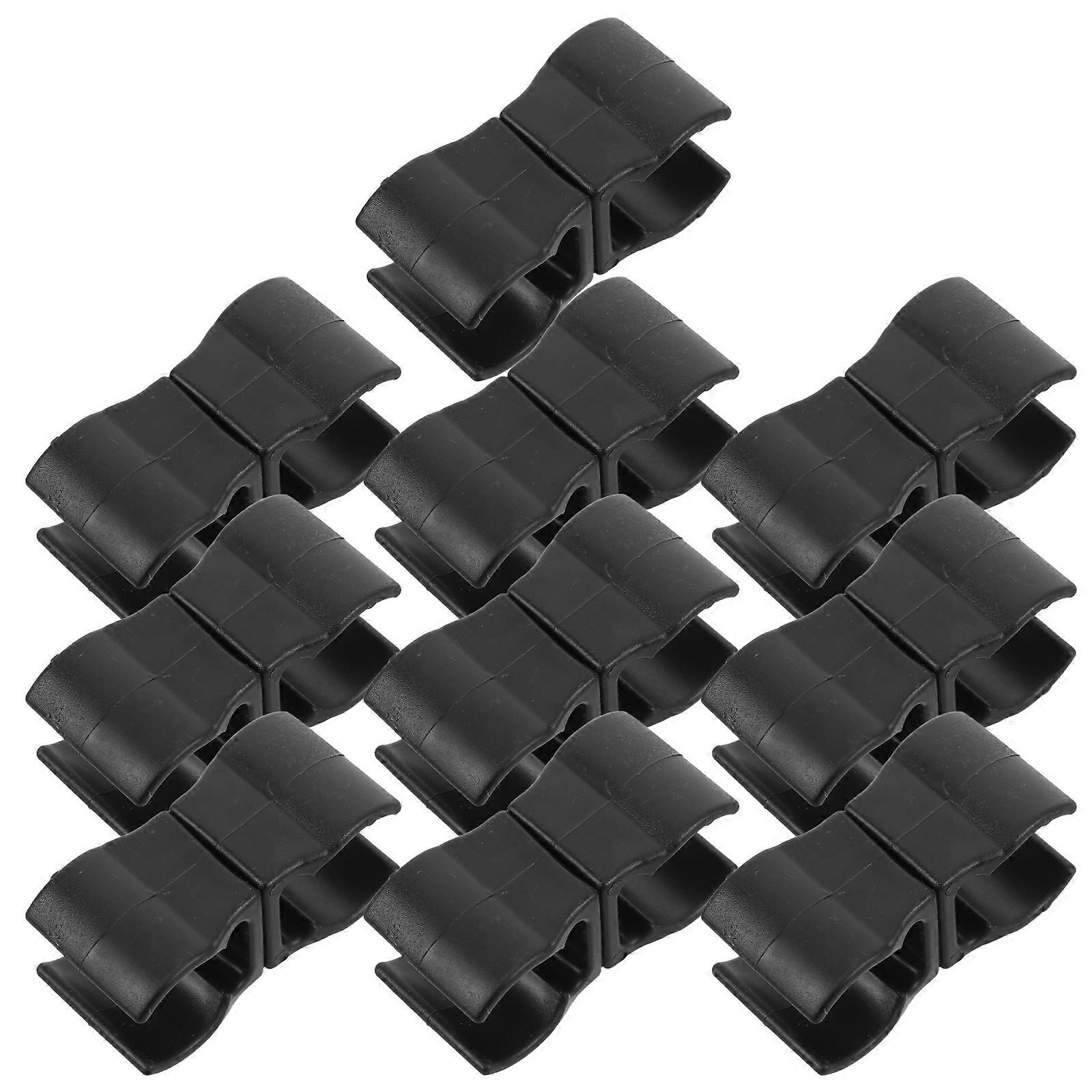 10pcs Durable Plastic Football Training Sign Pole Clips for Soccer Practice – Secure Buckles for Easy Setup, Safety Barriers & Intensive Training