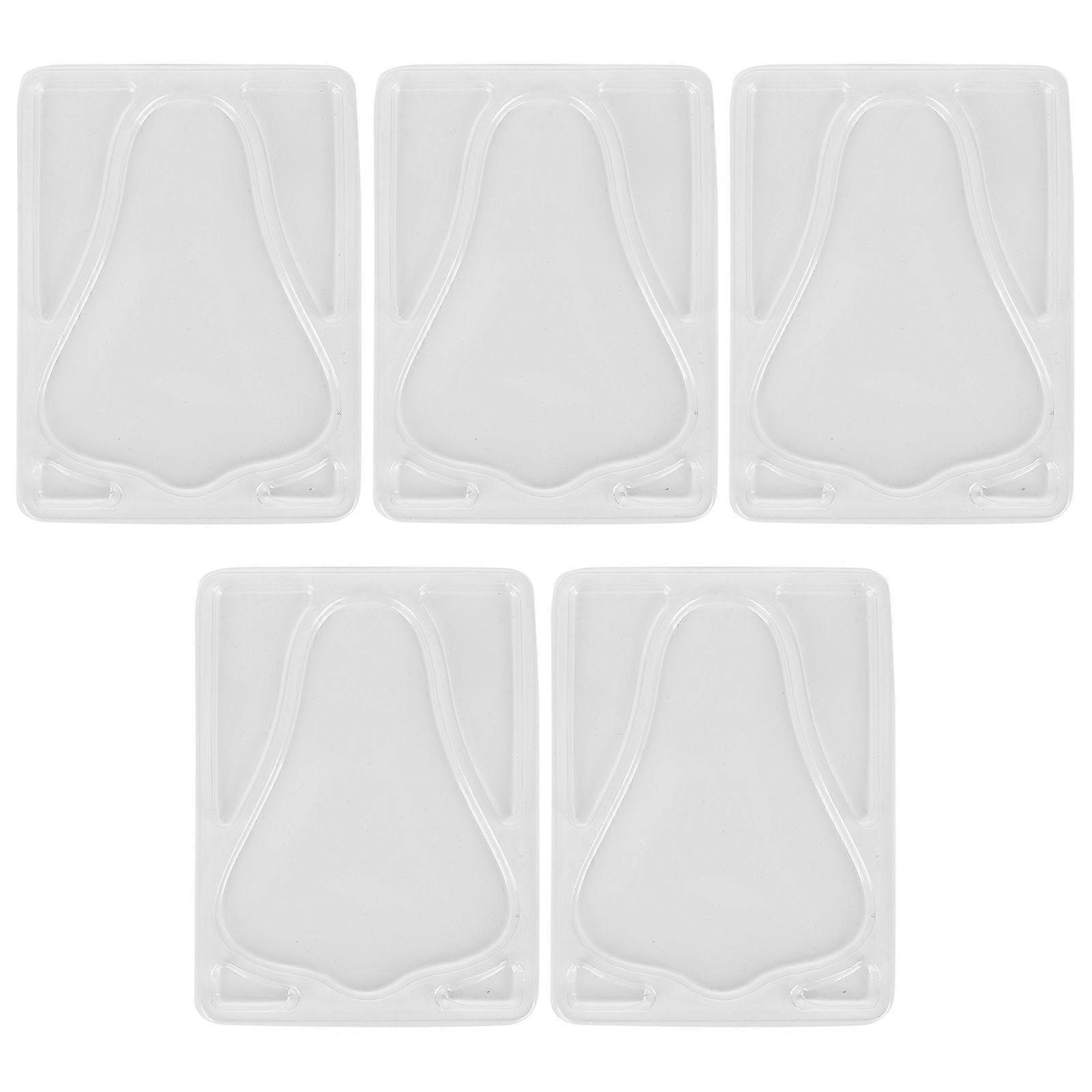 5pcs Transparent DIY Nose Mask Mold Reusable Nose Patch Tray for Facial Mask MachineYMMR)