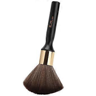 Broken Hair Sweep Brush Neck Face Duster Professional Salon Barber Hairdressing BrushBlackYMMR)