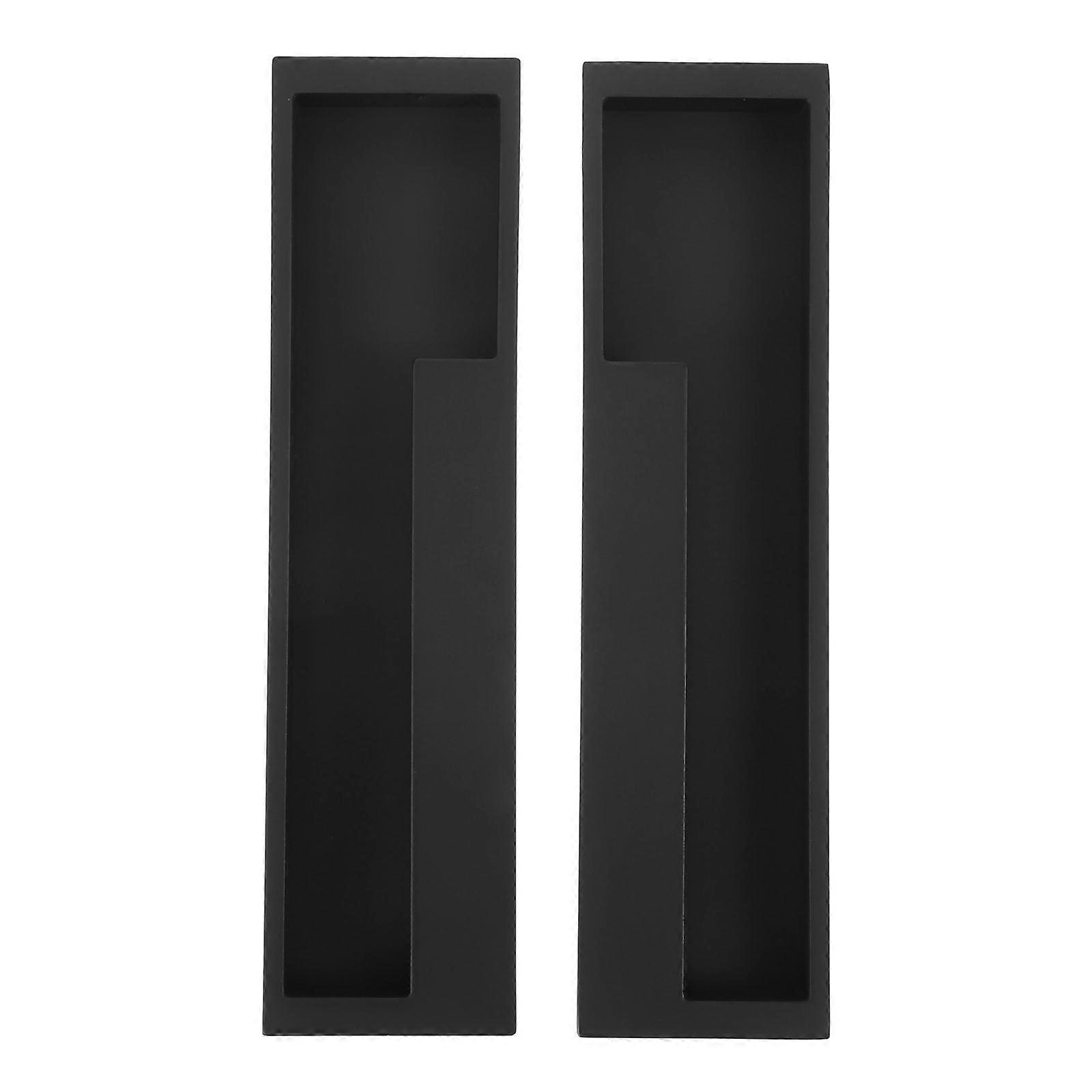 Invisible Wardrobe Pull Handle Set of 2, Embedded Cabinet Door Handle, Easy Install, Modern Design for Sliding Doors and Various Furniture Styles