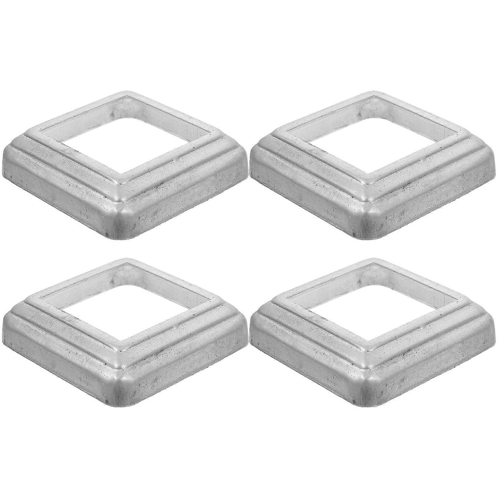Fence Post Skirt Railing Base Cover Sturdy Construction Balconies Railings 4Pcs