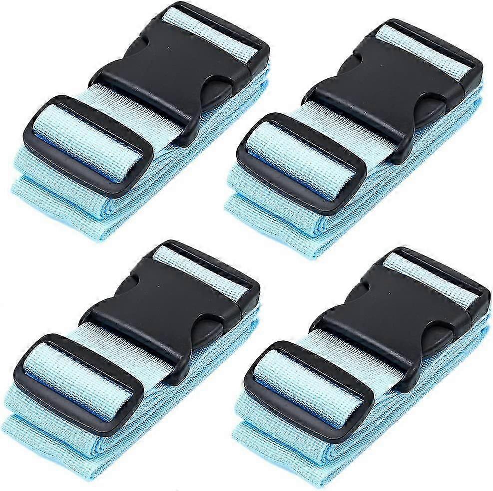 Durable Suitcase Luggage Straps 4-Pack for Secure Travel & Easy Identification