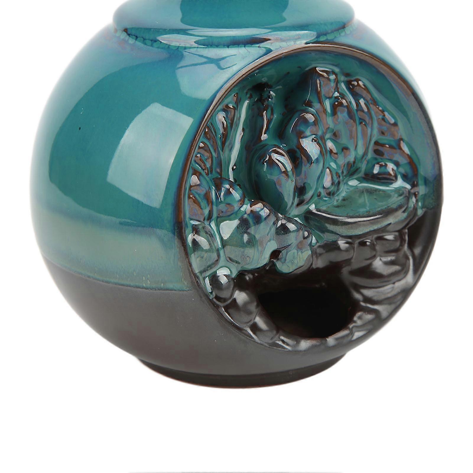 Waterfall Incense Burner Durable Exquisite Ceramic Wide Application Aid Sleeping Backflow Incense Burner