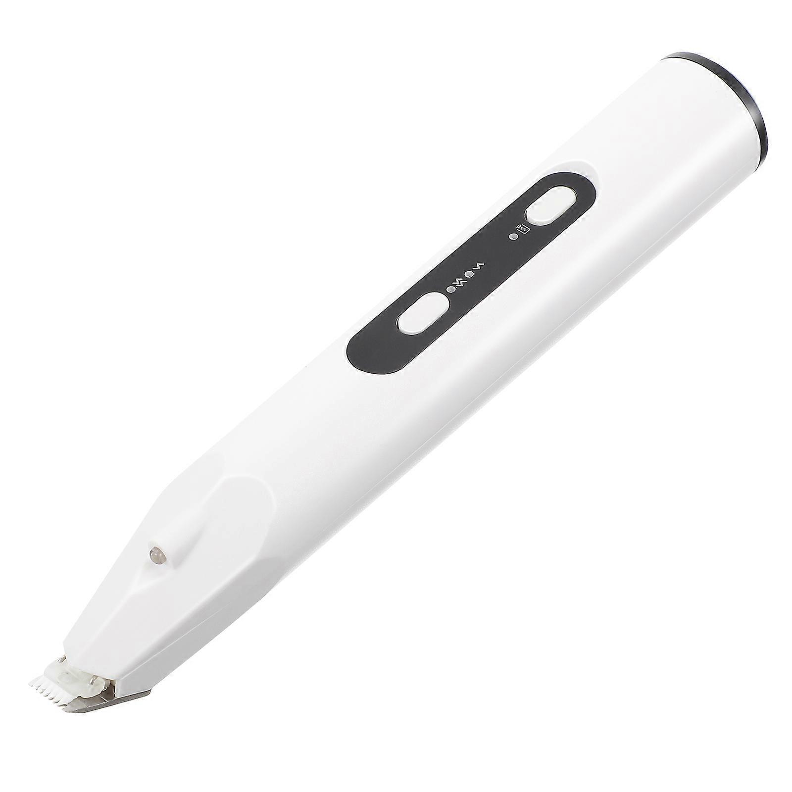 USB Rechargeable Pet Trimmer with LED Light, Low Noise Grooming Kit for Dogs and Cats, Precision Paw and Claw Trimming