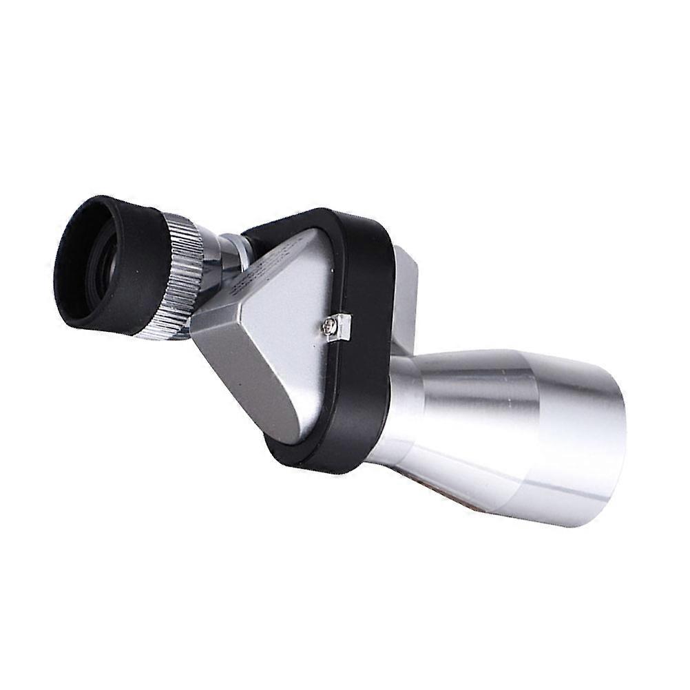 Durable Aluminum Alloy Outdoor Telescope with Adjustable Focus for Travel and Desert Expeditions Silver 8X20
