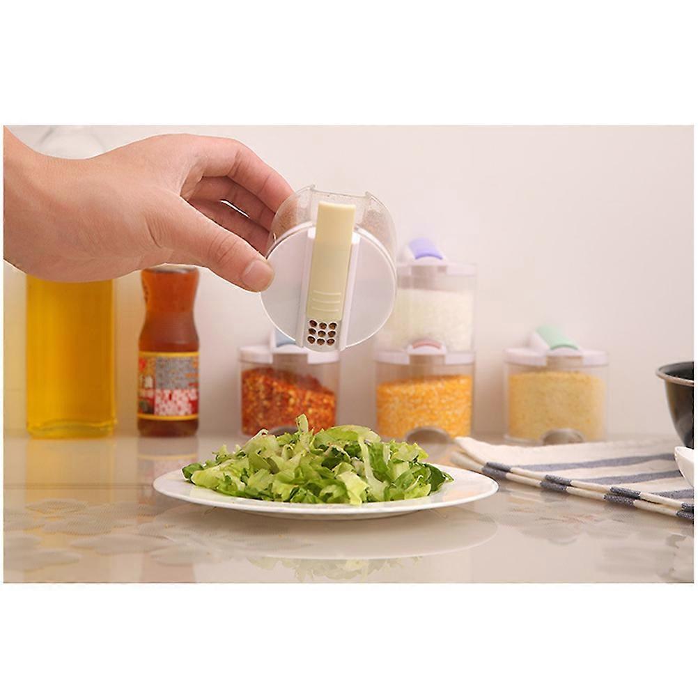 Plastic Seasoning Shaker Set with Airtight Lids for Kitchen Use Packs