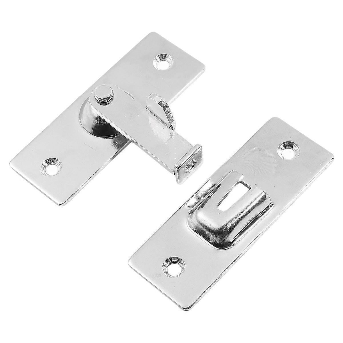 Stainless Steel 90 Degree Sliding Door Latch for Home Use Durable and Easy to Install Silver Large