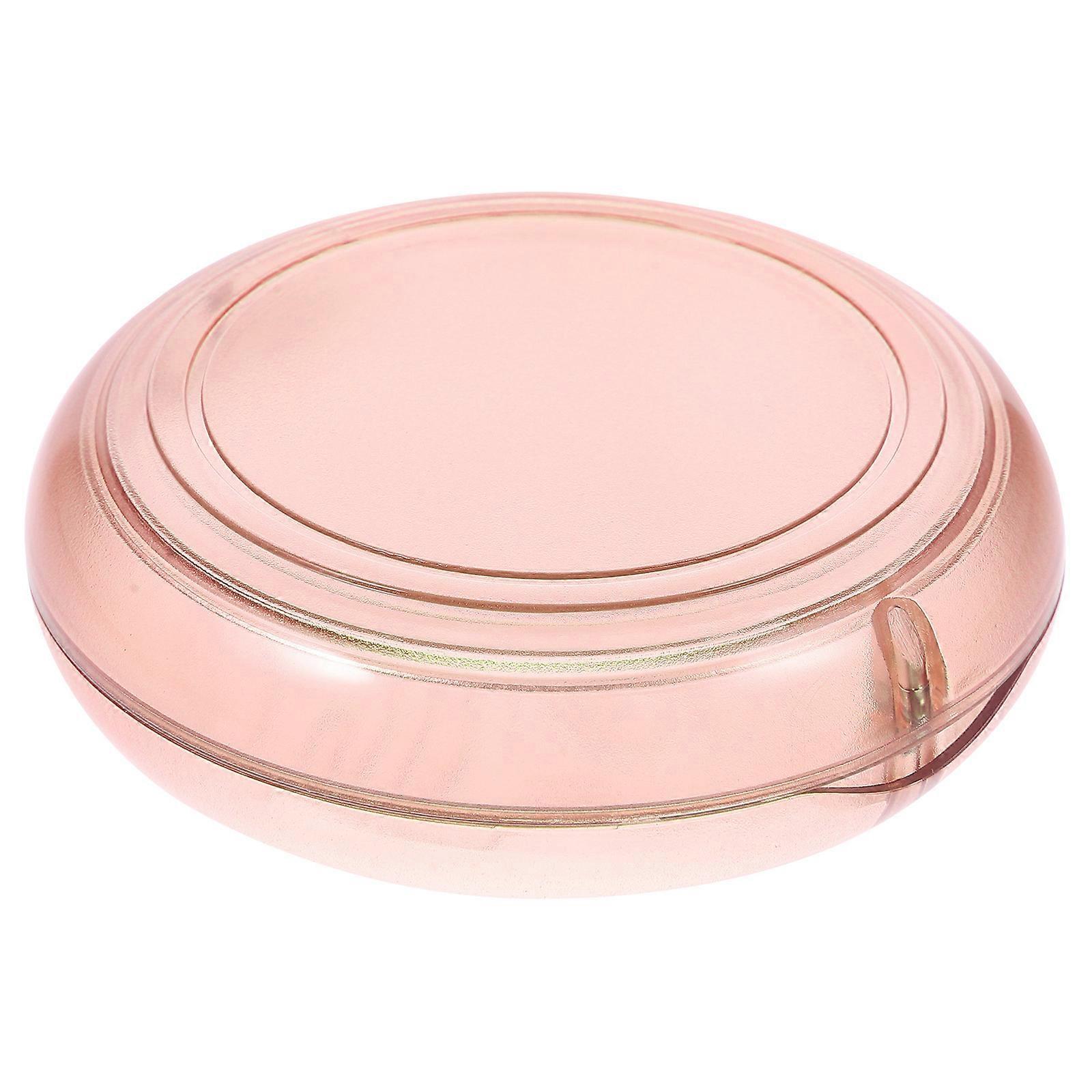 Portable Denture case Made of Durable PC Material Orange Color for Storage Use Small Size