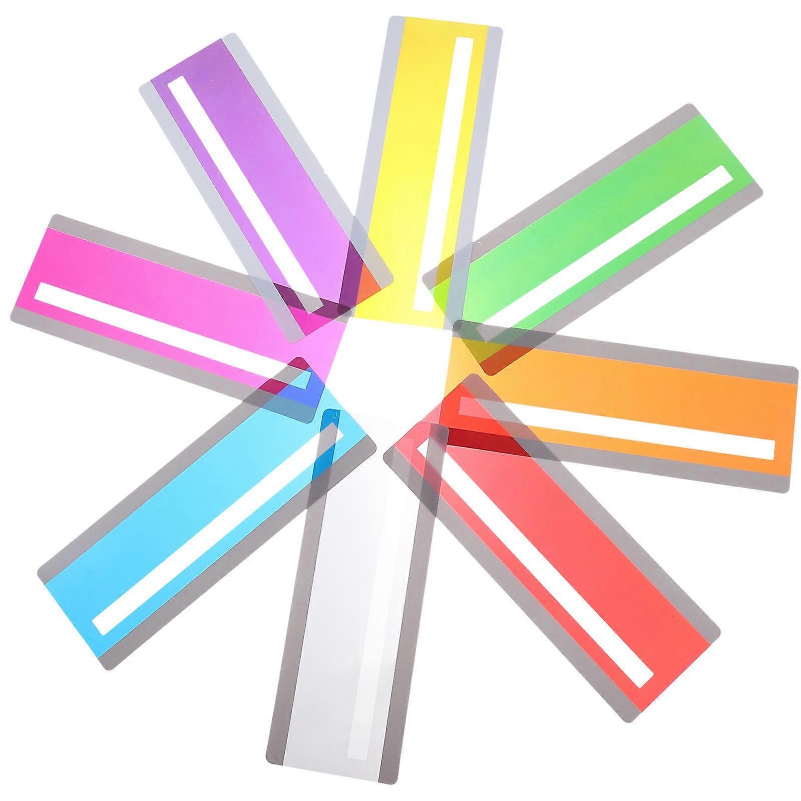 8pcs Colored Reading Guide Strips Lightweight Visual Tracking Bookmarks for Hardcover, , and Books – Ideal Reading Tool and Gift