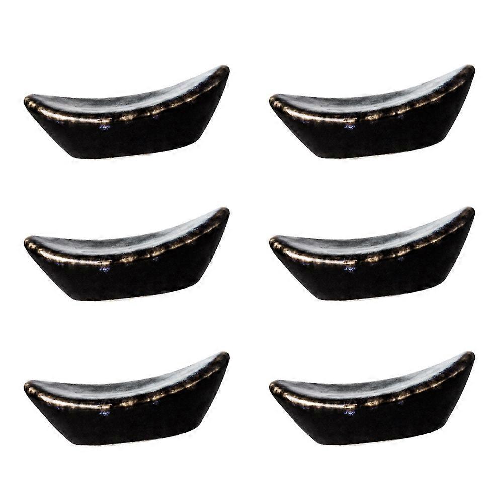 Porcelain Chopstick Accessories Flambed Glazed Spoon Fork Holder Home Use Elegant Japanese Design 5.5x3.3x1.8cm 6Pcs