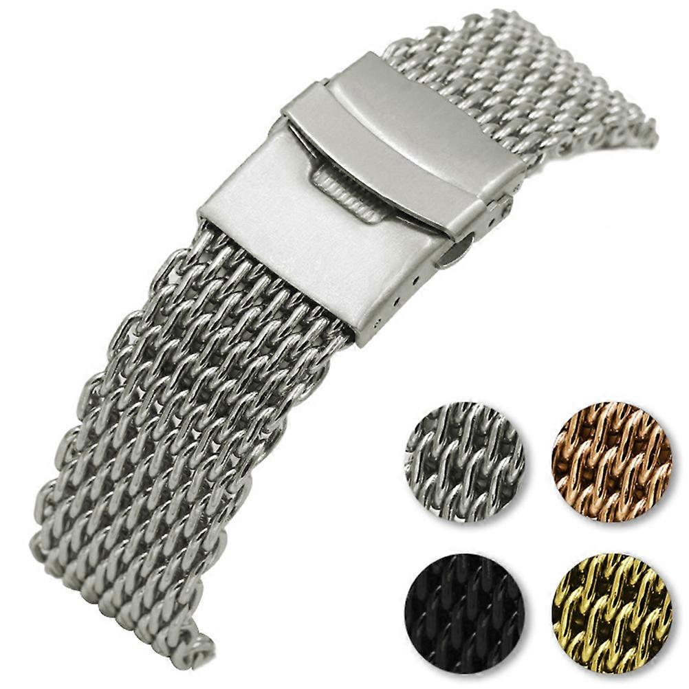 Metal Watch Straps For Men Long Pattern Watch Strap Classic Design Business Occasions 24mm 1Pcs