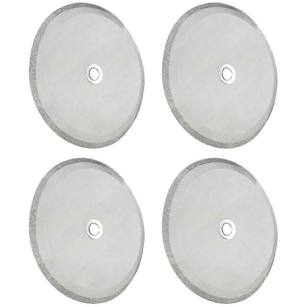 4 stk 4 i rustfritt stål erstatning kaffefilter mesh, for 1000 ml, 8 kopp fransk press kaffe mak