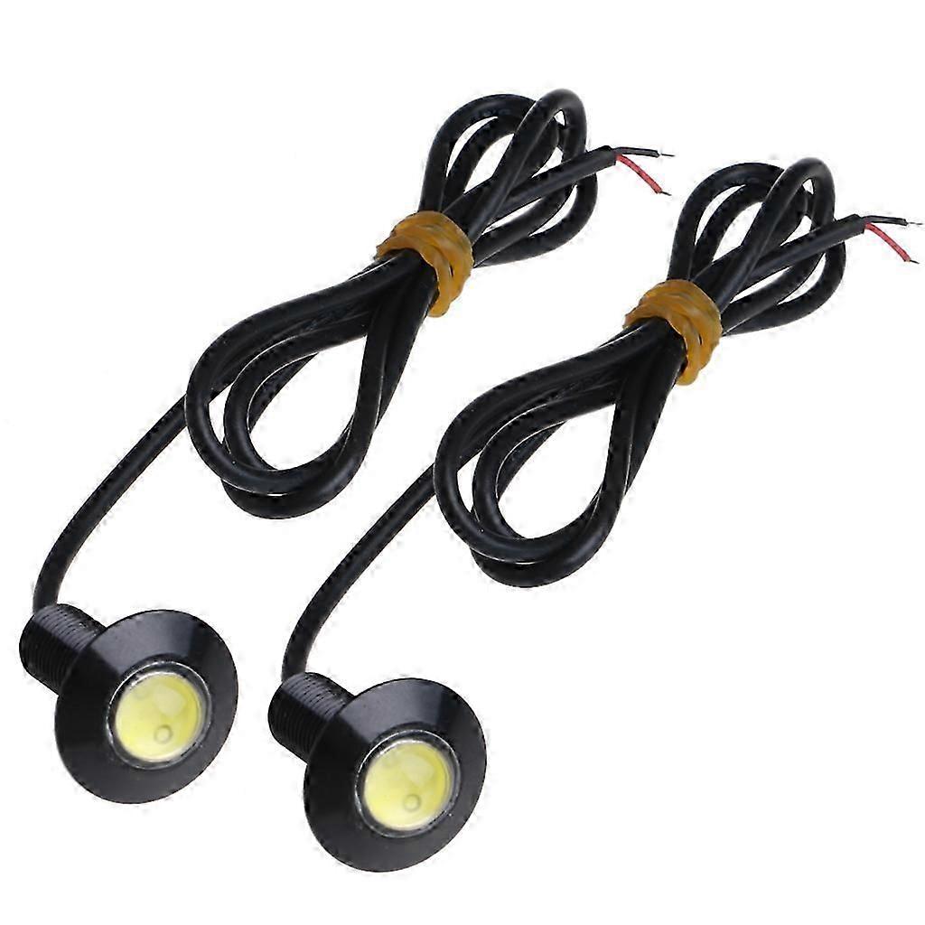 2Pcs LED Daytime Running Light Driving Fog Lamp Car Front Grille Mout DRL Lamp Automotive Daytime Running Lamp