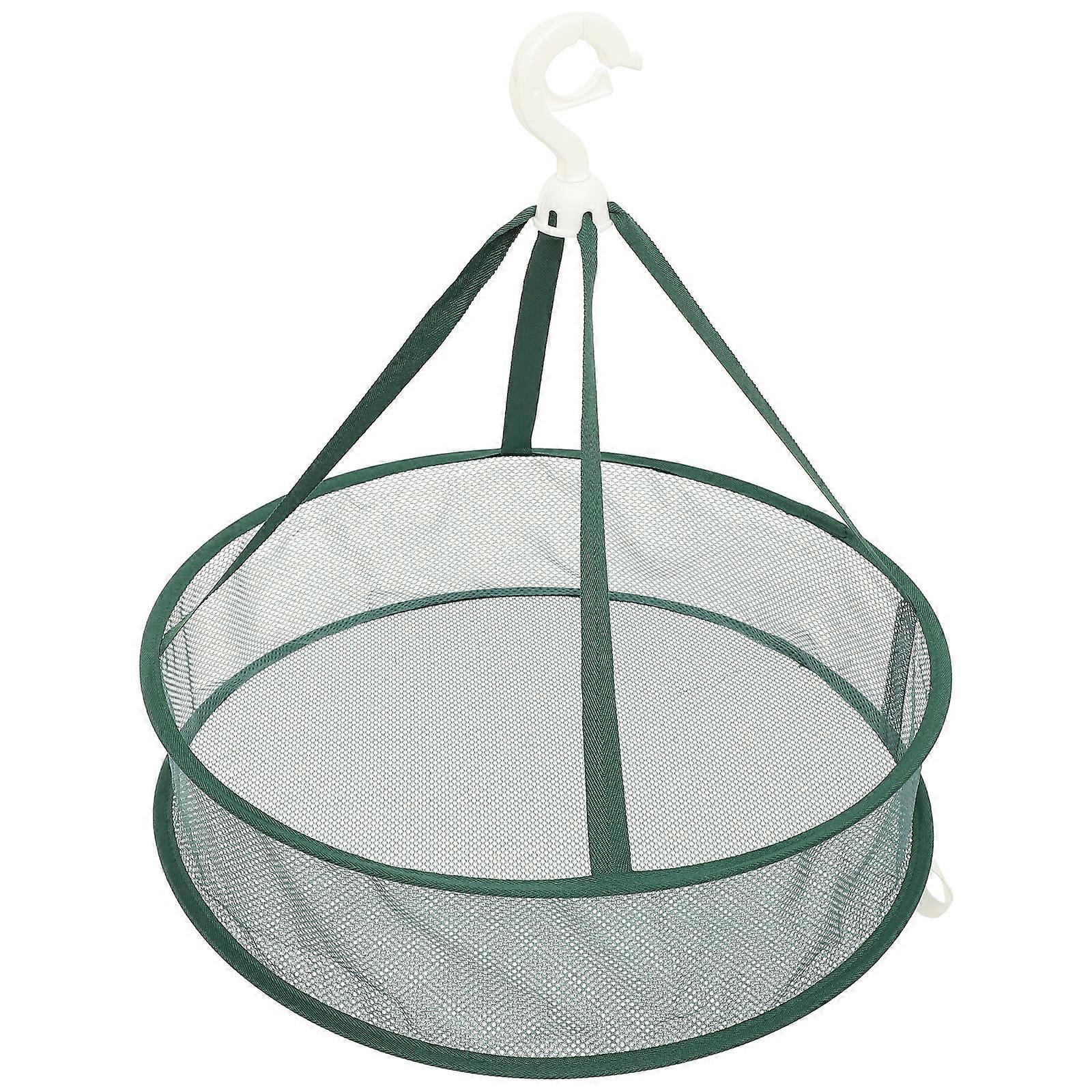 Clothing Dry Rack Rectangular Foldable Drying Net Green 45X45X11CM Anti-slip 1Pcs