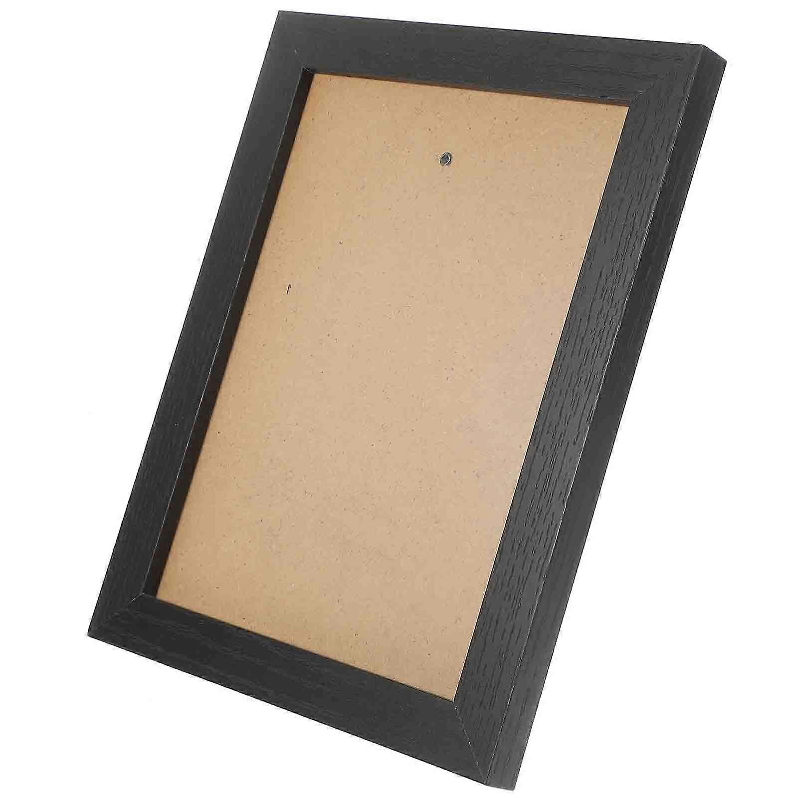Black Glass Photo Frame for Desktop Display Simple Elegant Design Material 4x6 Inches