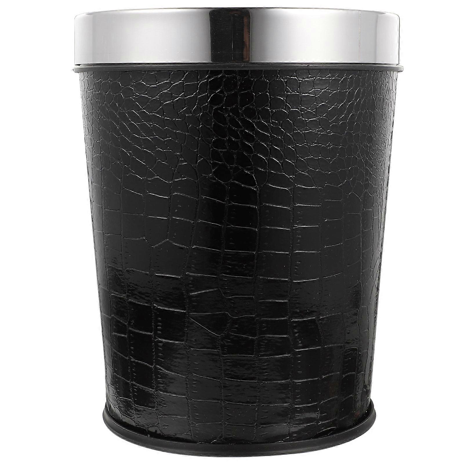 Vintage Waste Basket Multi-Use Trash Can Plastic for Home Use 25.00X20.00X20.00CM No Lid for Easy Use 1Pcs
