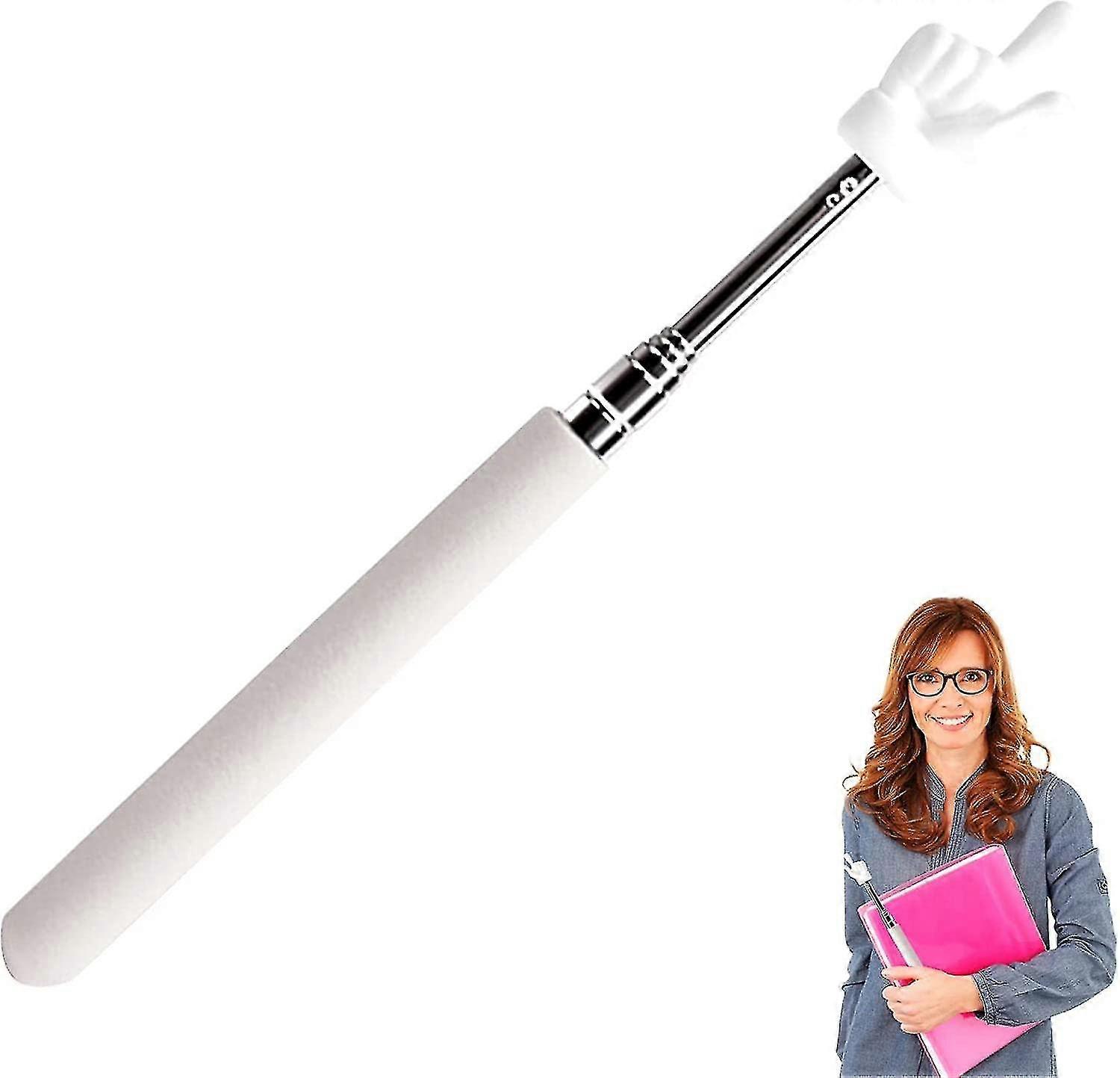 Comfortable Grip Pointer for Teachers, Retractable Telescopic Stick for Classroom Presentations
