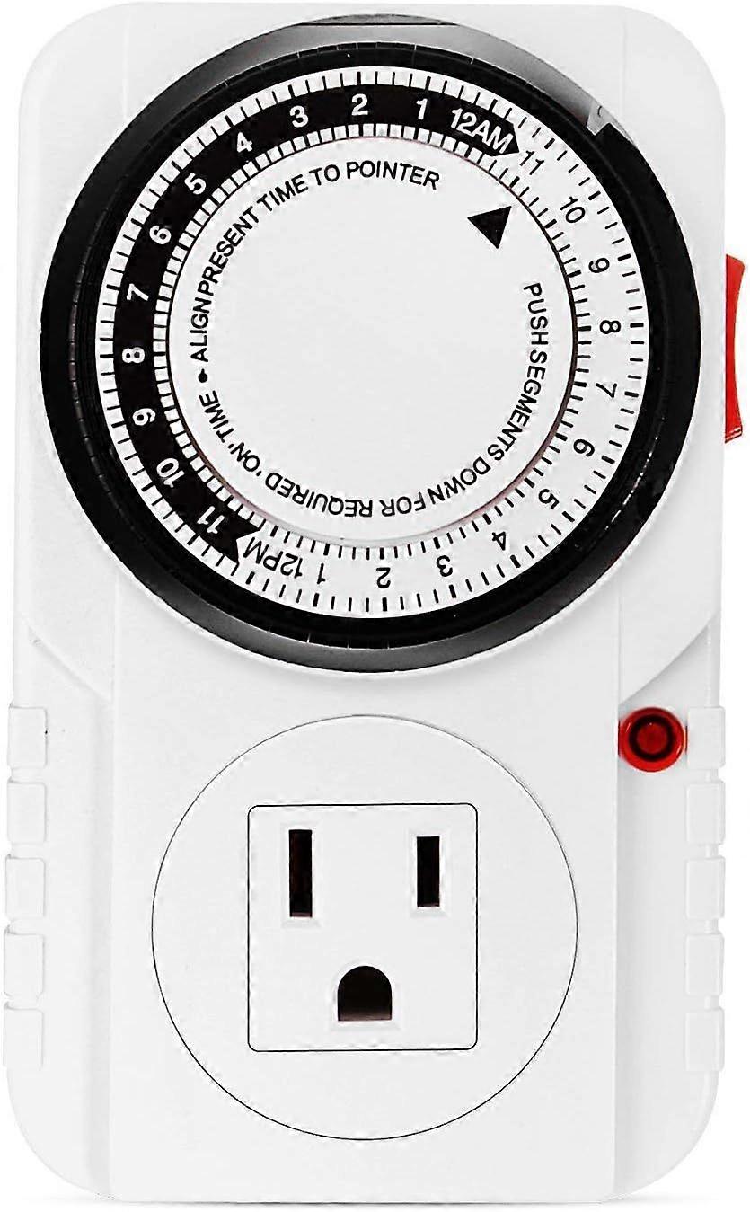 2025 Newest 24-hour plug-in mechanical power socket timer switch programmable