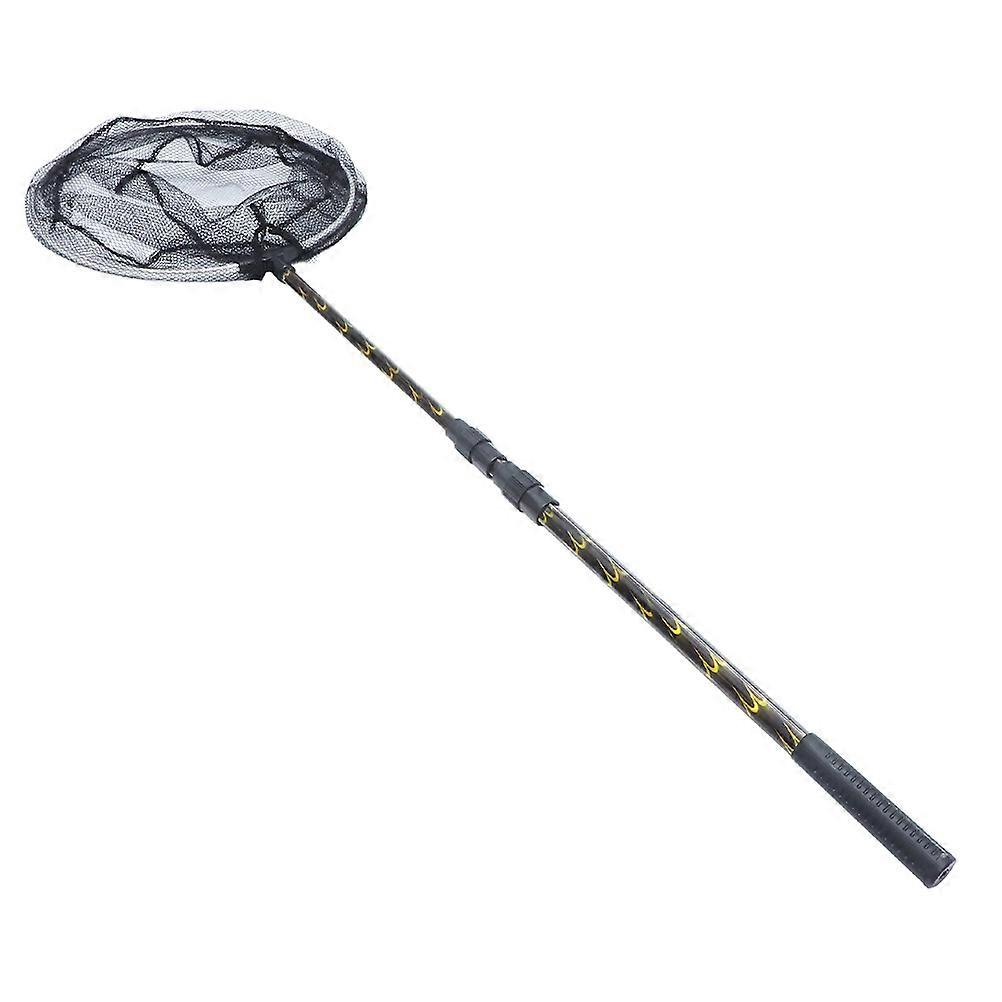 Durable Adjustable Length Fishing Net with Fine Mesh for Fish Tank Black ABS Aluminum Alloy