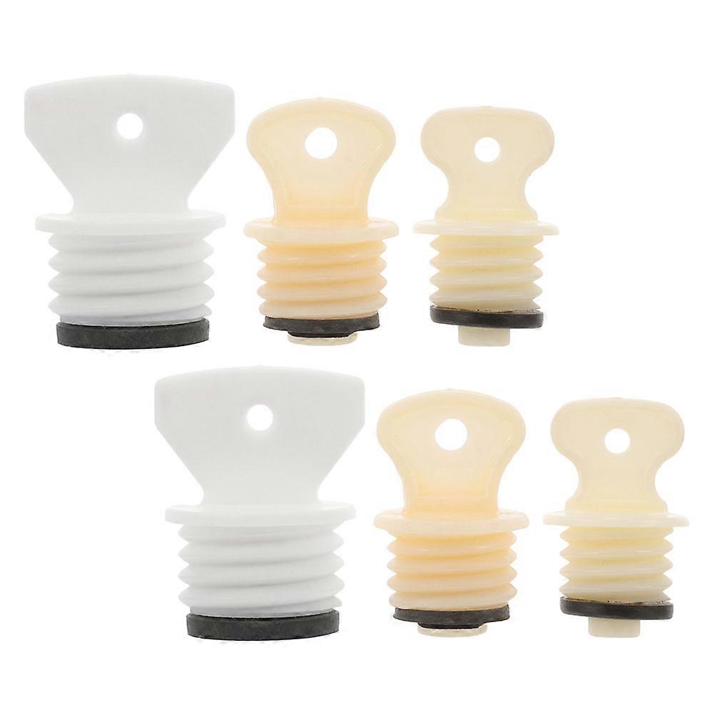 Hot Water Bottle Caps for Secure Sealing Leak Proof Rubber Replacement 6Pcs