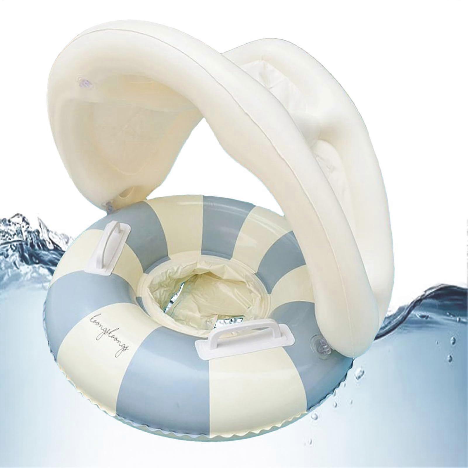 Baby Pool Float – Inflatable Swim Ring for Ages 0–4 Years, Foldable Sunshade, Toy