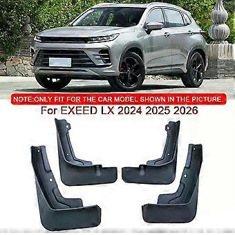 Fit For EXEED LX 2024 2025 2026 Car Styling ABS Car Mud Flaps Splash Guard Mudguards MudFlaps Front Rear Fender Auto Accessories-xj